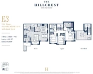 The Hillcrest Plan E3 3 bed+2
