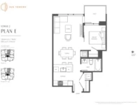 Sun Towers Two Plan E 1 bed + 1 bath
