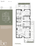 Be W 49th Type A4 3 Bedroom + Den