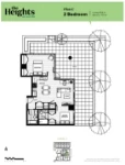 The Heights on Austin Plan C 2 bed+2 bath