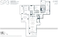 ONE Water Street Plan SP3 Sub-Penthouse3 3 bed+Family+3