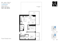 The City of Lougheed - Tower THREE Plan B2 2 bed+1