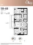 Oku - 64|Oak Plan 5B-6B 3 bed + 2 bath+Flex