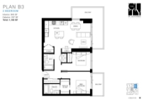 The City of Lougheed - Tower THREE Plan B3 2 bed+1
