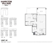 Hamilton Village Phases 2 & 3 Unit A1 1 bed+1 bath