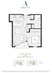 The Arbutus Unit206-306 1 bed + 1 bath