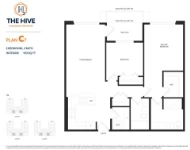 The Hive at Willoughby - Phase 2 Plan C7 2 bed+2 bath