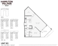 Hamilton Village Phases 2 & 3 Unit B3 1 bed+DEN+1 bath