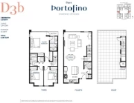 Parc Portofino Plan D3b 3 bed+2