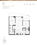 Icon at Southgate City D 2 Bedrooms + Den - 2 Baths