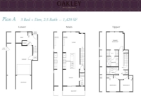 Oakley Willoughby Plan A 3 bed+DEN+2