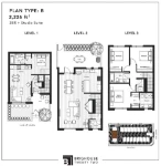Brighouse 22 Plan B 3 bed+Studio Suite+3 bath