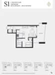 Natura on Forest’s Edge Plan S1 1 bed+1 bath