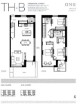 ONE Water Street Plan TH-B 3 bed+2