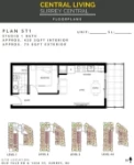 Central Living Plan ST1 Studio + 1 bath