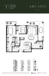 Arcadia Plan J 2 Bedroom +Den 2 Bathroom