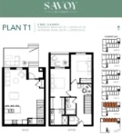 Savoy on Clement Plan T1 2 bed+2