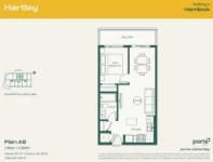 Hartley - Hemlock (Building 1) Plan A5 1 bed+1 bath