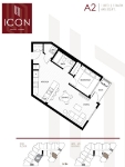 Icon Condos Langley Plan A2 1 bed+1 bath