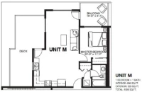 Moody on the Hill Unit M 1 bed+1 bath
