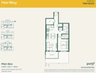 Hartley - Hemlock (Building 1) Plan B1a 1 bed+DEN+1 bath