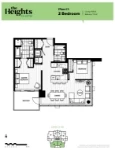 The Heights on Austin Plan C1 2 bed+2 bath