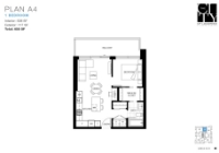 The City of Lougheed - Tower THREE Plan A4 1 bed+ 1 bath