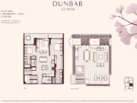 Dunbar at 39th Plan-PH4-2-bed+Flex+2