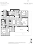 Maywood on the Park Plan Penthouse3 2 bed+DEN