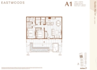 Eastwoods Plan A1 2 bed+ 2 bath