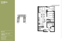 Umbra Portwood - Phase 1 Plan A4 1 bed+Flex+DEN+1 bath