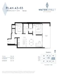 Water Street by the Park Plan A3-03 1 bed + DEN