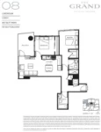 The Grand on King George Plan 08 2 bed+2 bath