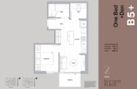 2 Burrard Place Plan B5 1 bed + DEN