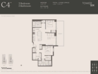 The Amazing Brentwood - Tower 6 Plan C4 3 bed+2 bath