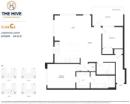 The Hive at Willoughby - Phase 2 Plan C8 2 bed+2 bath