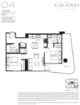 The Grand on King George Plan 04 2 bed+2 bath