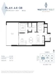 Water Street by the Park Plan A4-08 1 bed + DEN