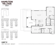 Hamilton Village Phases 2 & 3 Unit E 2 bed+DEN+2 bath