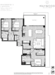 Maywood on the Park Plan Penthouse1 3 bed