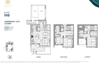Park Residences II Plan TH8 3 bed+Flex+2