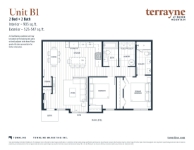 Terrayne Terrayne-Floor-Plan-Unit-B1 2 bed + 2 bath
