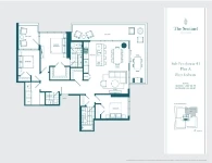 The Sentinel Sub-Penthouse 01 Plan A 3 bed