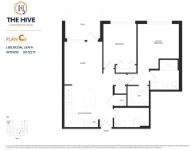 The Hive at Willoughby - Phase 2 Plan C6 2 bed+2 bath