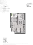 Central Park House Plan C7 1 bed + GUEST