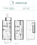 Arbour at SFU Plan TH1B Townhome 3 bed+DEN+2