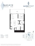 Water Street by the Park Plan A1-10 1 bed