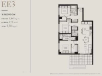 RC at CF Richmond Centre Plan-EE3-3-bed