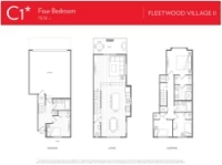 Fleetwood Village II Plan C1 4 bed+3 bath