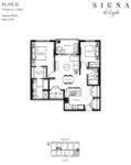 SIENA The Heights Plan D 2 bed+2 bath